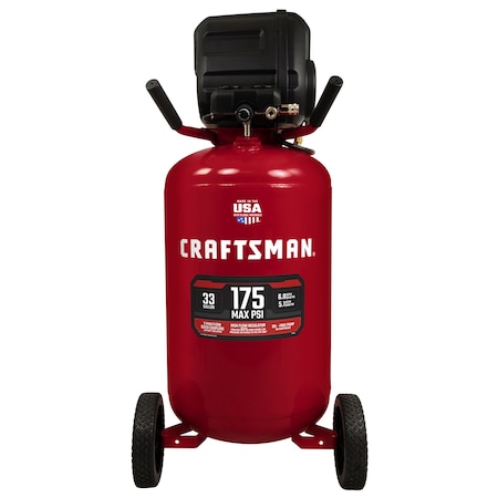 Craftsman 33-Gallon Portable 175 Psi Vertical Air Compressor CMXECXM331.COM